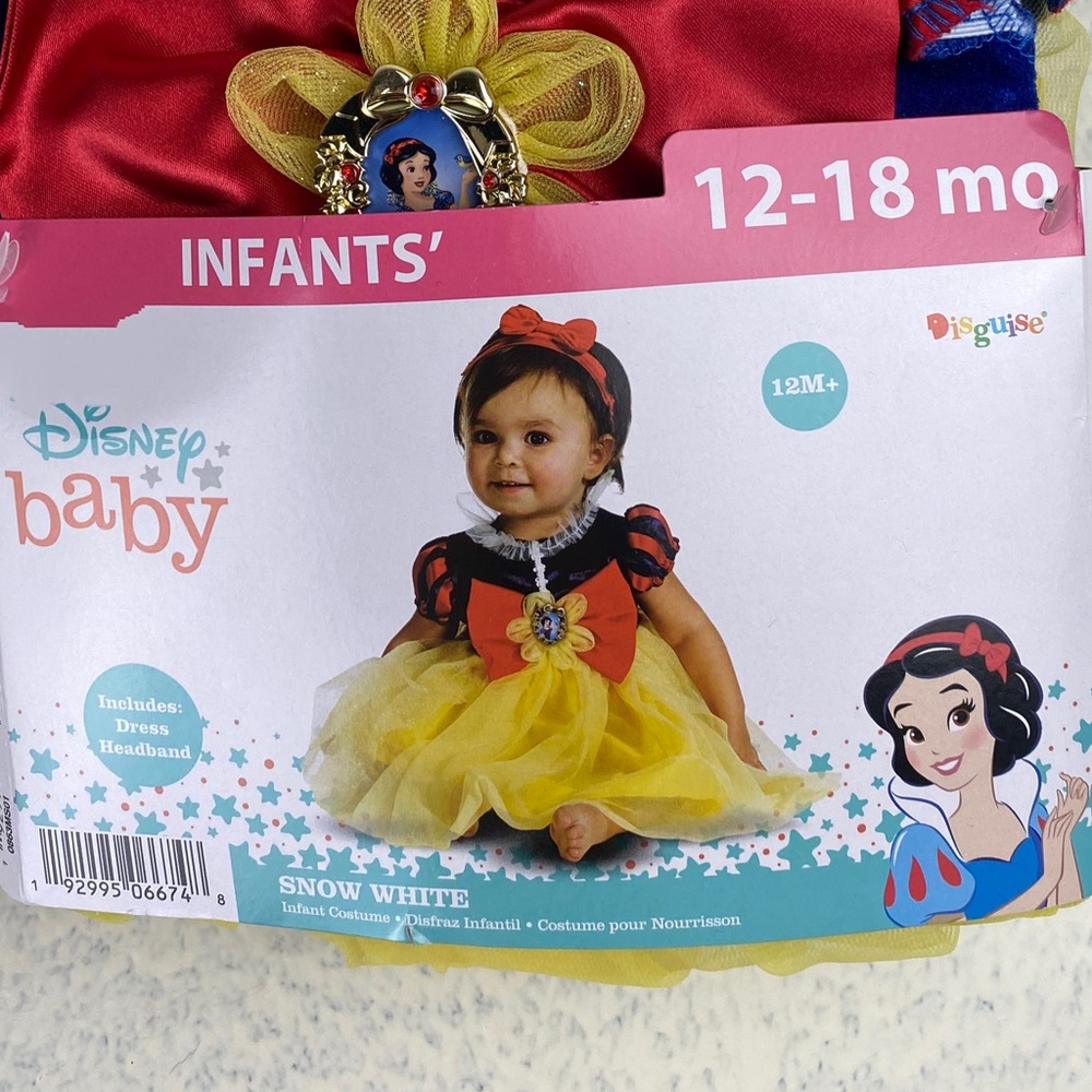 SNOW WHITE Halloween Costume Infants’ Girls Size 12-18 Months